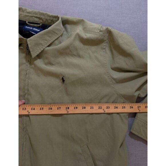 VTG‎ Polo Golf Ralph Lauren Jacket Adult Extra Large Beige Logo Full Zip Mens. - Picture 8 of 10